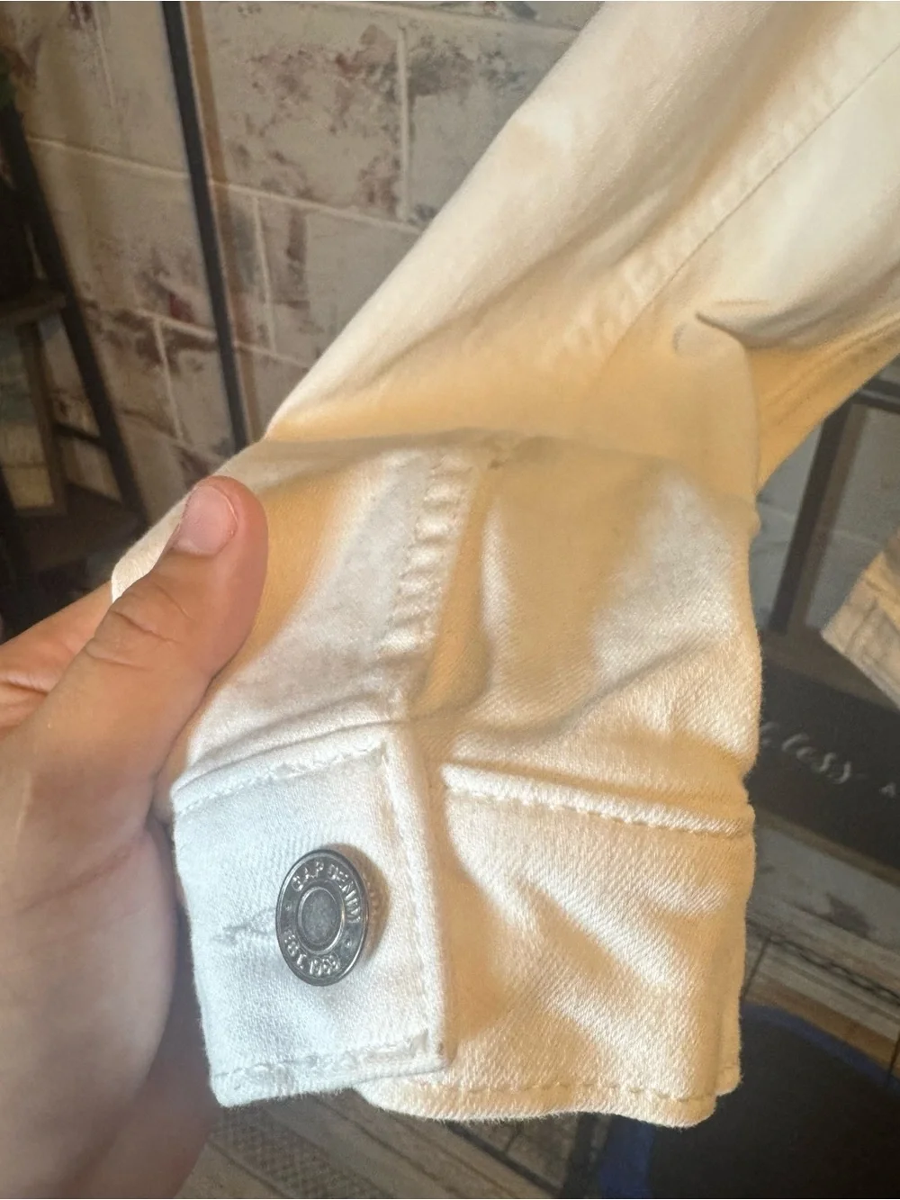 GAP Women's White Denim Jacket